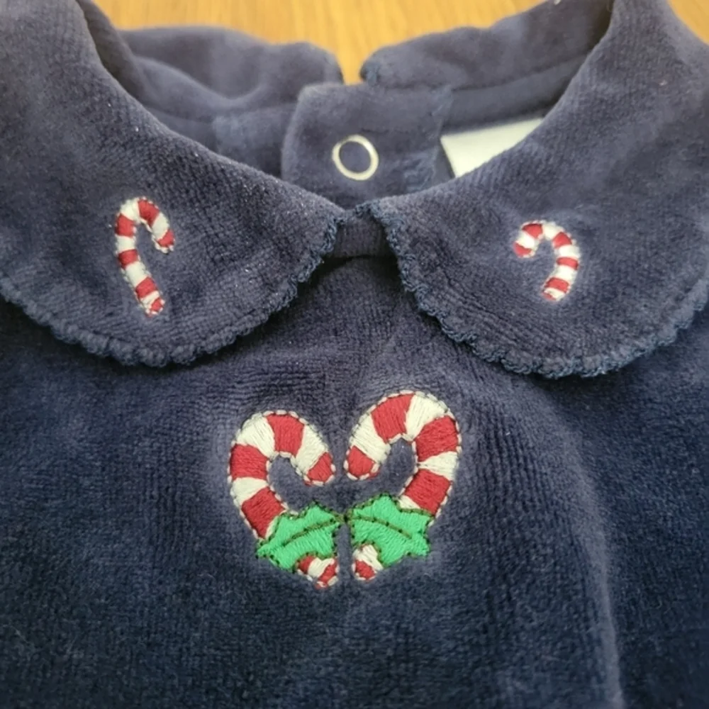 Toddler Girls Christmas Outfit Bundle Sz 24 Months 2T Buffalo Plaid‎ Blue Velvet